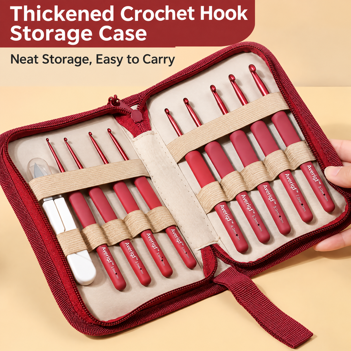Comfy Stitch Soft-Grip Crochet Hooks – Cushioned Handle Yarn Craft Tools