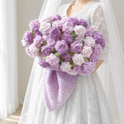 Rose Reverie Rose Blanket Crochet Kit – Gradient Floral Throw DIY Yarn Project
