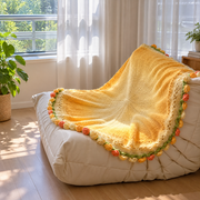 Rose Reverie Rose Blanket Crochet Kit – Gradient Floral Throw DIY Yarn Project
