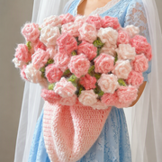 Rose Reverie Rose Blanket Crochet Kit – Gradient Floral Throw DIY Yarn Project