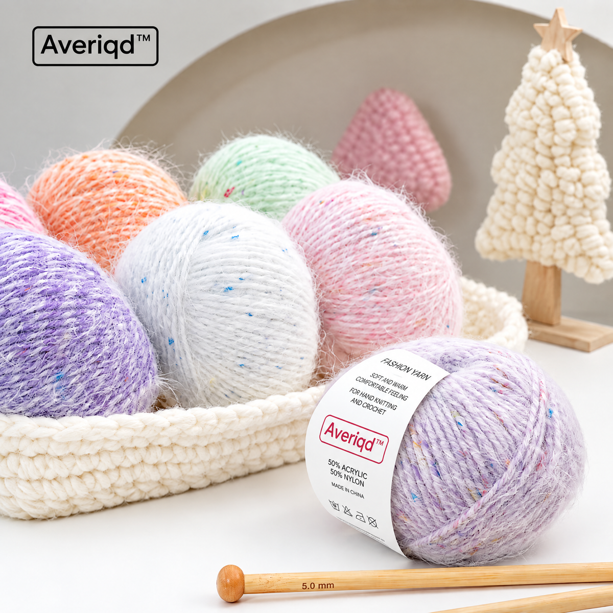 Color Drift Variegated Chunky Wool Yarn – Multicolor Knitting & Crochet Craft Yarn